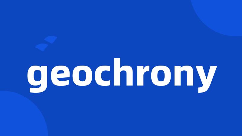 geochrony