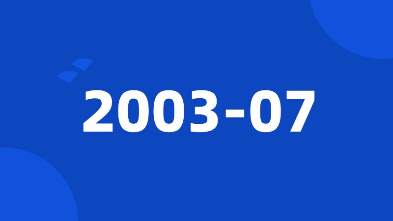 2003-07