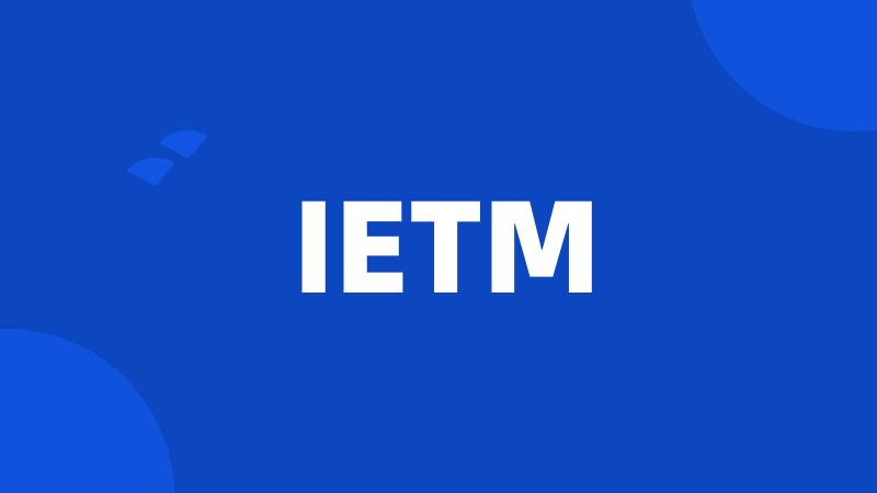 IETM