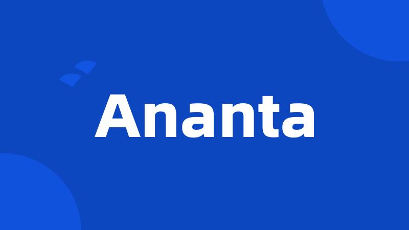 Ananta