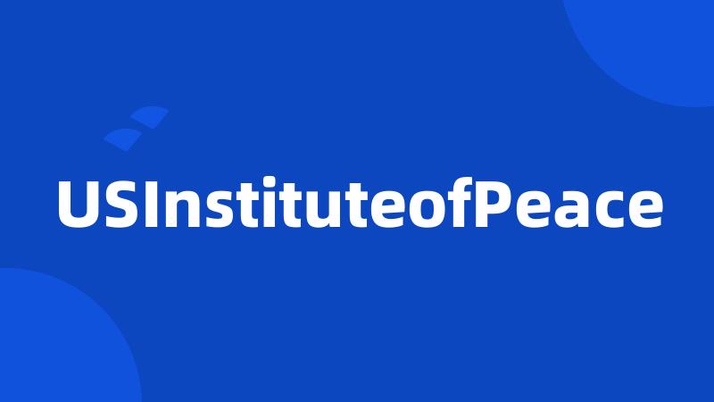 USInstituteofPeace