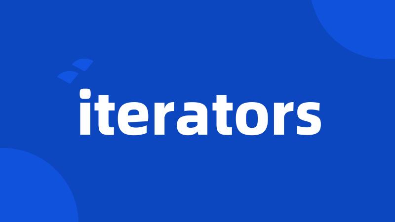 iterators