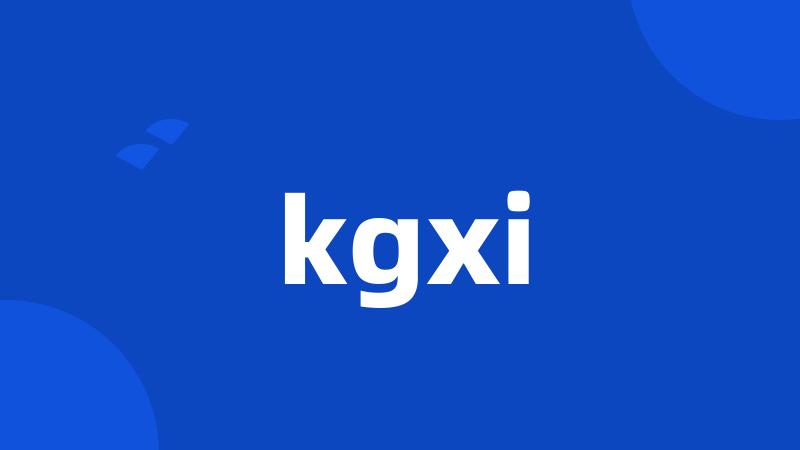 kgxi