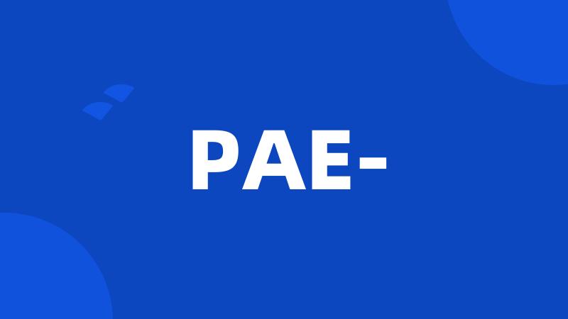 PAE-