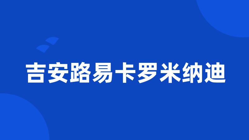 吉安路易卡罗米纳迪