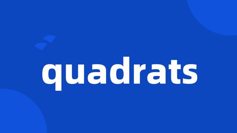 quadrats