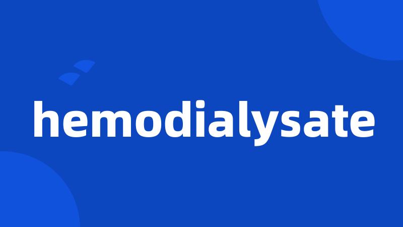 hemodialysate