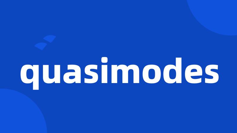 quasimodes