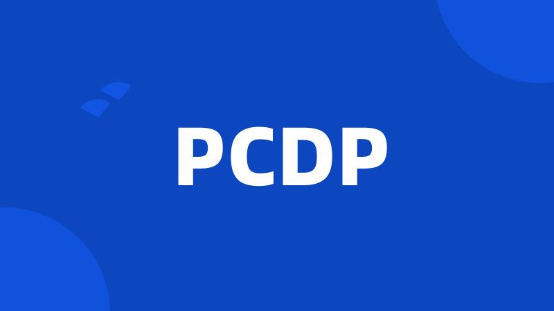 PCDP