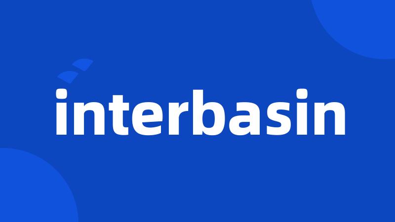 interbasin