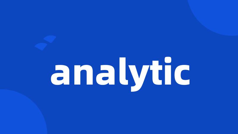 analytic