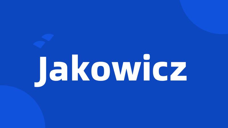 Jakowicz