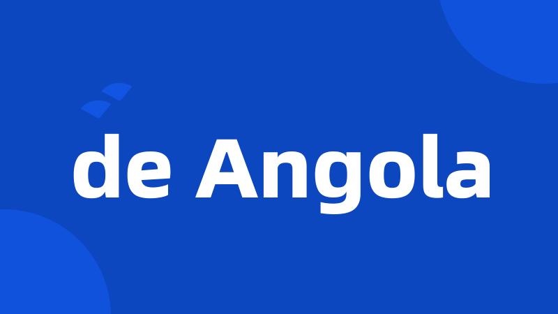 de Angola