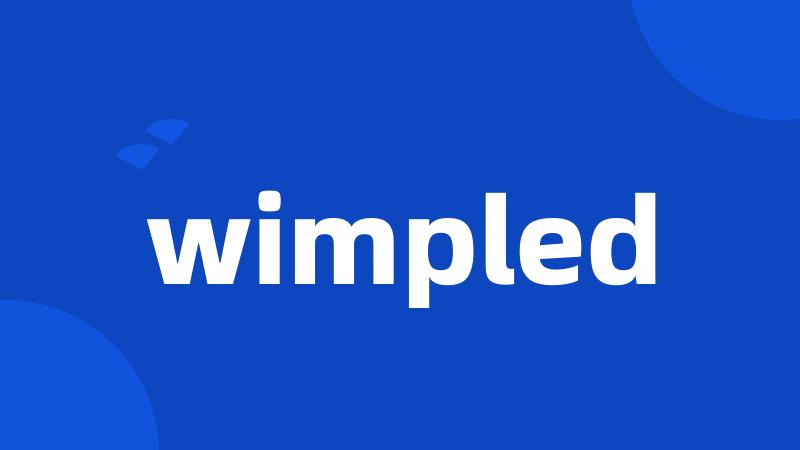 wimpled