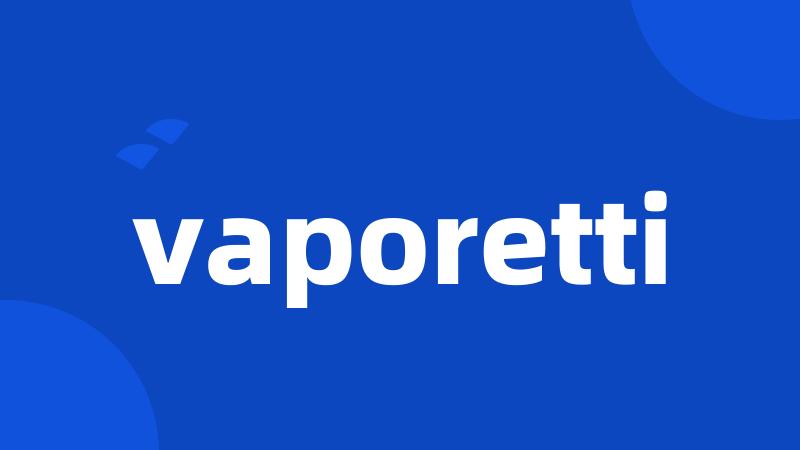 vaporetti