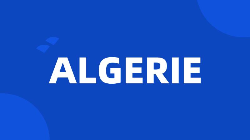 ALGERIE