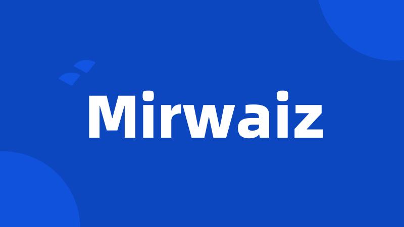 Mirwaiz