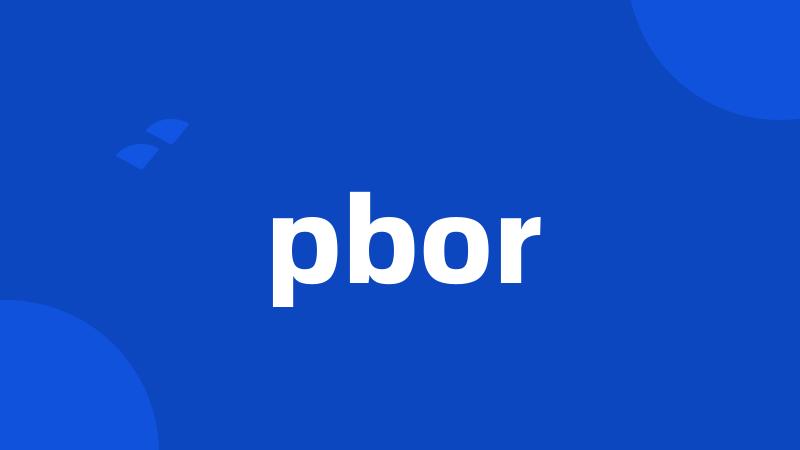 pbor