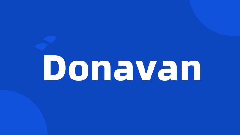 Donavan