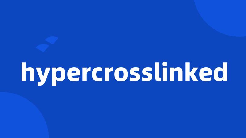 hypercrosslinked