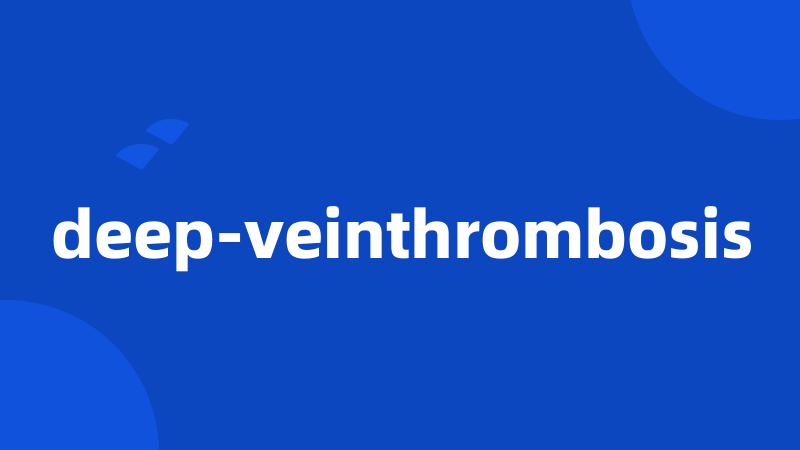 deep-veinthrombosis