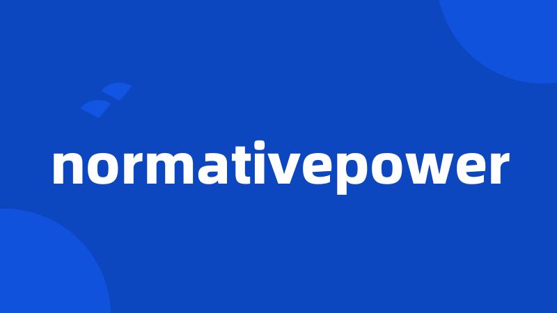 normativepower