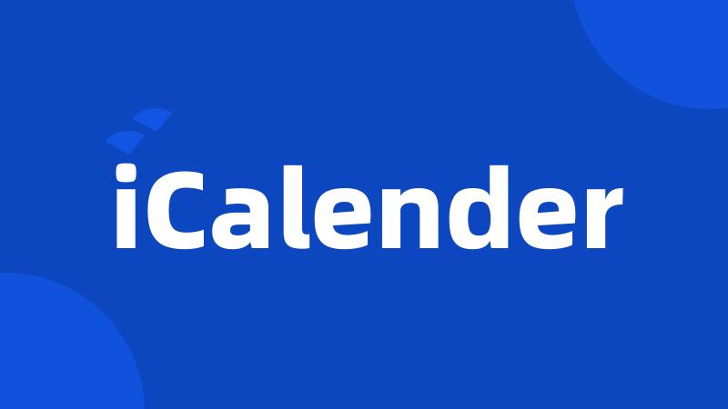 iCalender