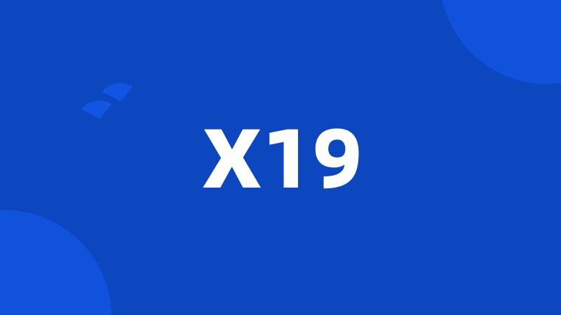 X19