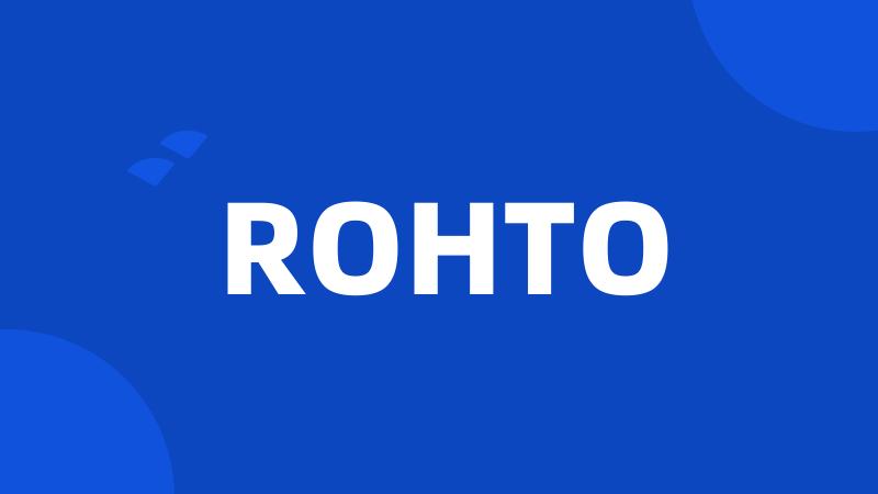 ROHTO