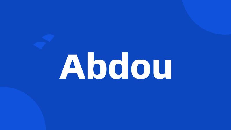 Abdou