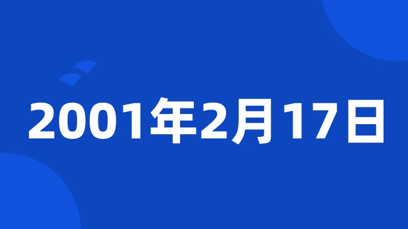 2001年2月17日