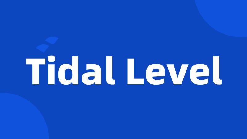 Tidal Level