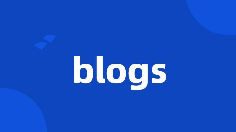 blogs