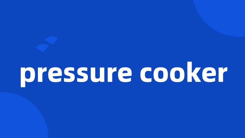 pressure cooker