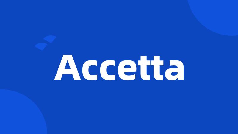 Accetta