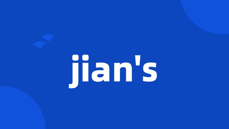 jian's