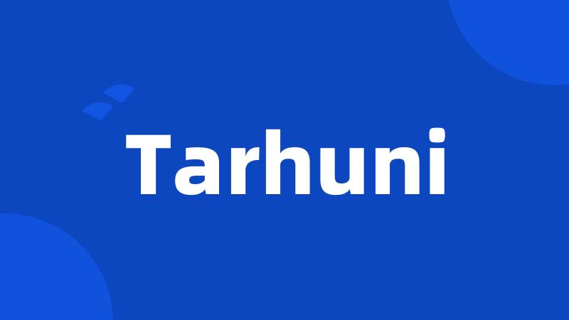 Tarhuni