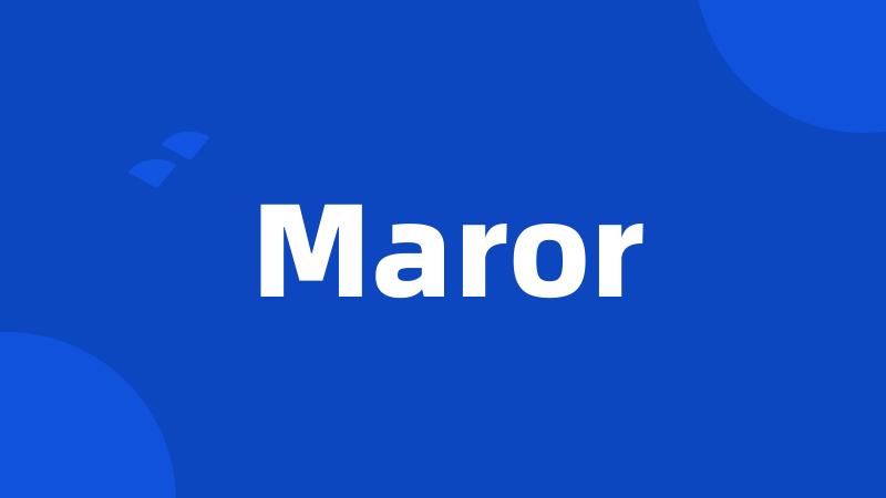 Maror