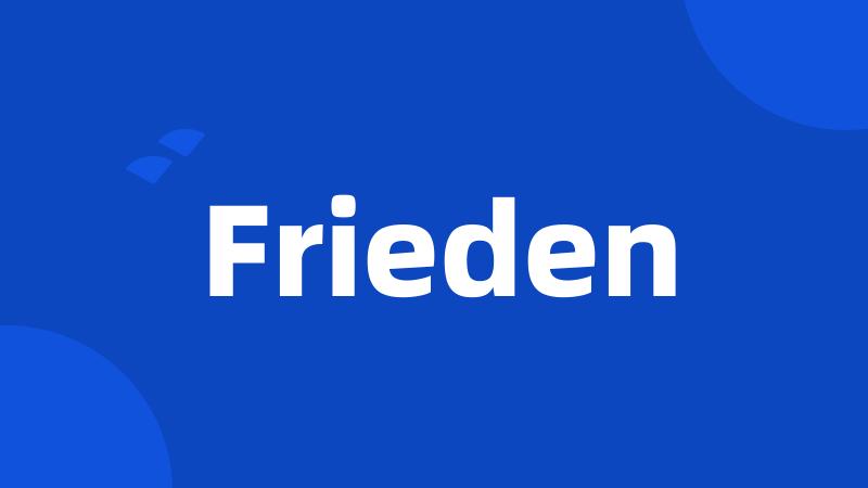 Frieden