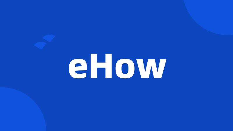 eHow