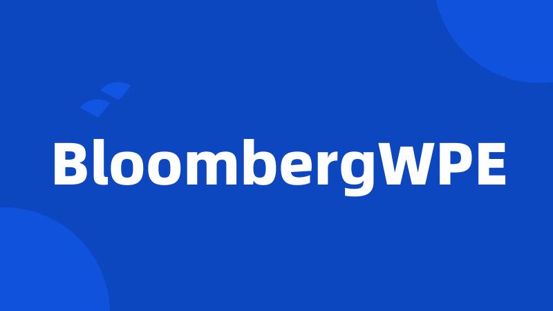 BloombergWPE