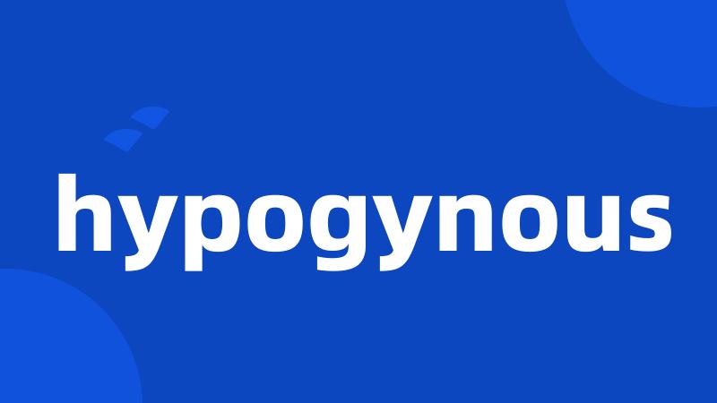 hypogynous