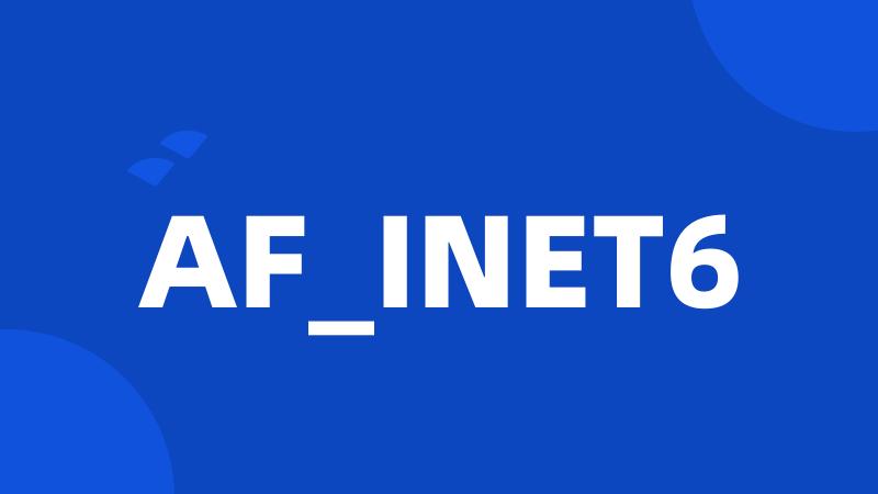 AF_INET6