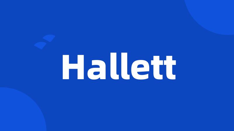 Hallett