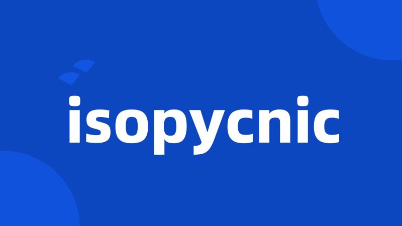 isopycnic