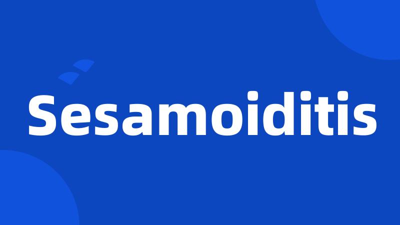 Sesamoiditis