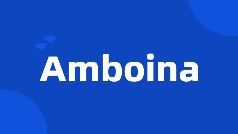 Amboina