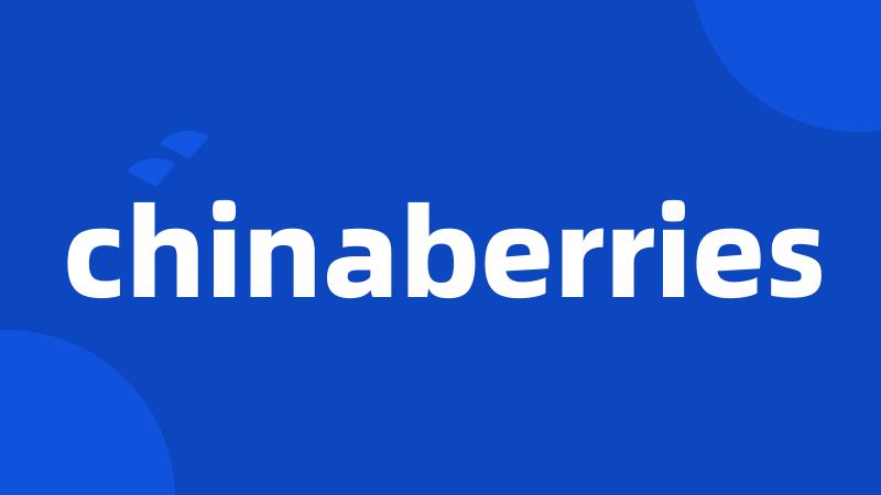 chinaberries