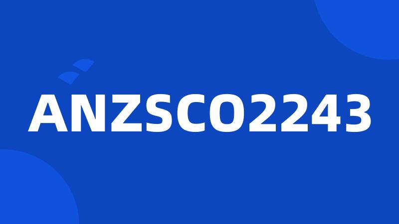 ANZSCO2243