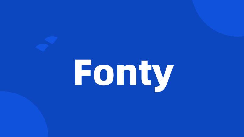 Fonty